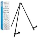 US Art Supply"Exhibitor" Black Steel Tabletop Instant Display Easel