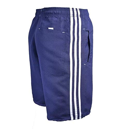 Kit 3 Bermudas Masculinas, Tactel, 3 Bolsos (Preto, Cinza claro, Verde, GG 46/48)