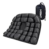 Upgrade Travel Seat Cushion for Airplane,Portable&Adjustable Air Seat Cushion,Coccyx Tailbone Pain Relief Chair Pad,Inflatable Cushion for Wheelchair, Travel,Driving,Office Work