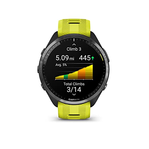 Image of Garmin Forerunner 965 Running Smartwatch, Colorful AMOLED Display, Training Metrics and Recovery Insights, Amp Yellow and Black