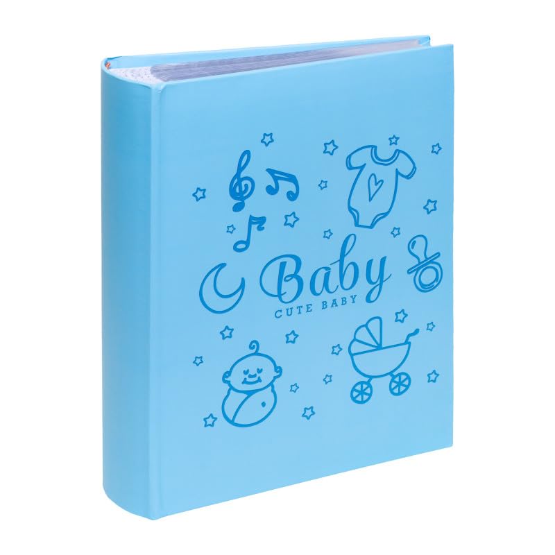 Album Photo Bebe pour Photos Format 10x15 - Album Enfant Durable pour 300 Photos avec des Espaces Supplémentaires pour des Notes Personnalisées | Facile à Remplir avec des Pochettes en Plastique