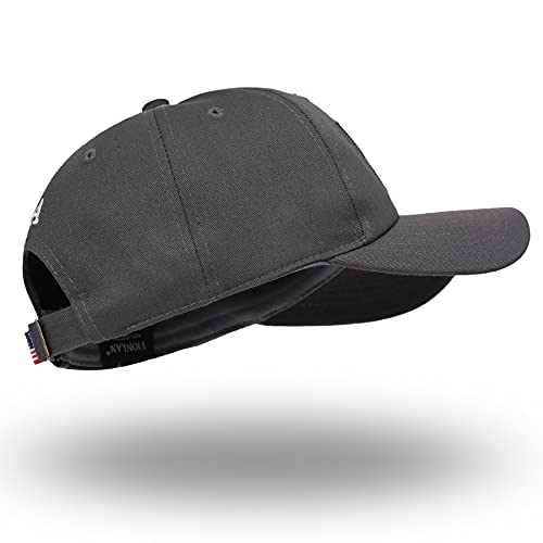 American Flag Hat Men Women Adjustable Usa Baseball Cap Low Profile Plain Dad Hat Outdoor Ball Cap Dark Gray #TOP3