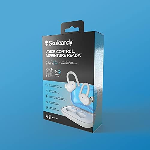 Skullcandy Push Active True Wireless In-Ear Earbuds - Light Grey/Blue (S2BPW-P751)