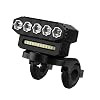 Rechargeable LED Headlight for Bicycles, 5,000 Lumens, 6 Levels of Dimmable, Tweeter, Can Be Used as a Flashlight During Power Outages, IPX44 Waterproof, Strong USB Rechargeable, High Brightness 4000