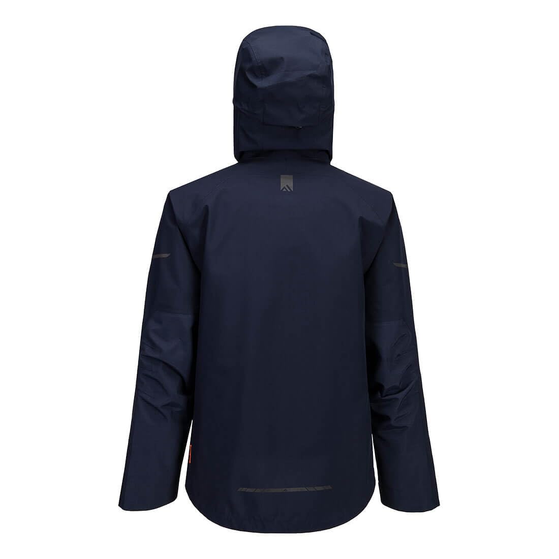 Portwest EV460 Men's Waterproof Shell Rain Jacket - Lightweight, Windproof and Breathable Reflective Workwear Jacket with Hood and Taped Seams