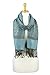PASKMLNA Paisley Jacquard Pashmina Shawl Wrap Scarf Stole (018-70 Olive light blue)