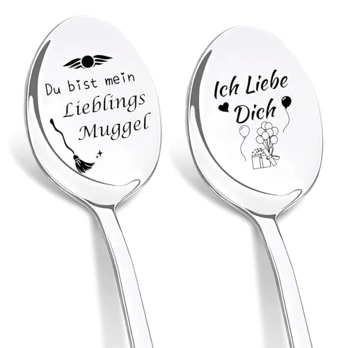 DIKARIYA Harry Regalos para mujeres, cuchara de café con grabado, eres mi muggle favorito, regalo de cumpleaños para mujeres, regalo divertido de Potter, regalo para hombres, novia, hombre