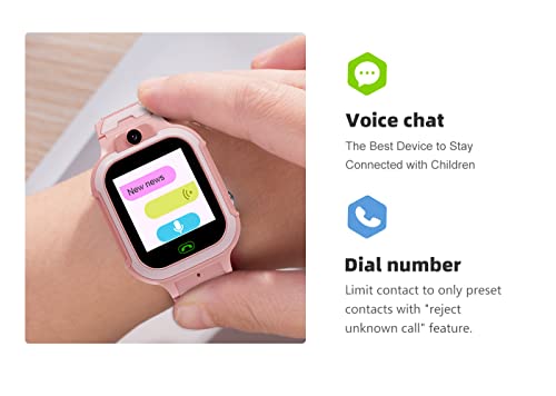 Image of WEARFIT Scout 4G Kids Smart Watch with GPS Tracker - 2-Way Video Calling, Location Tracking, SOS Alert & Parental Controls 7 Games - Smartwatch for Boys & Girls Ages 3-12 No Jio Support (Black)