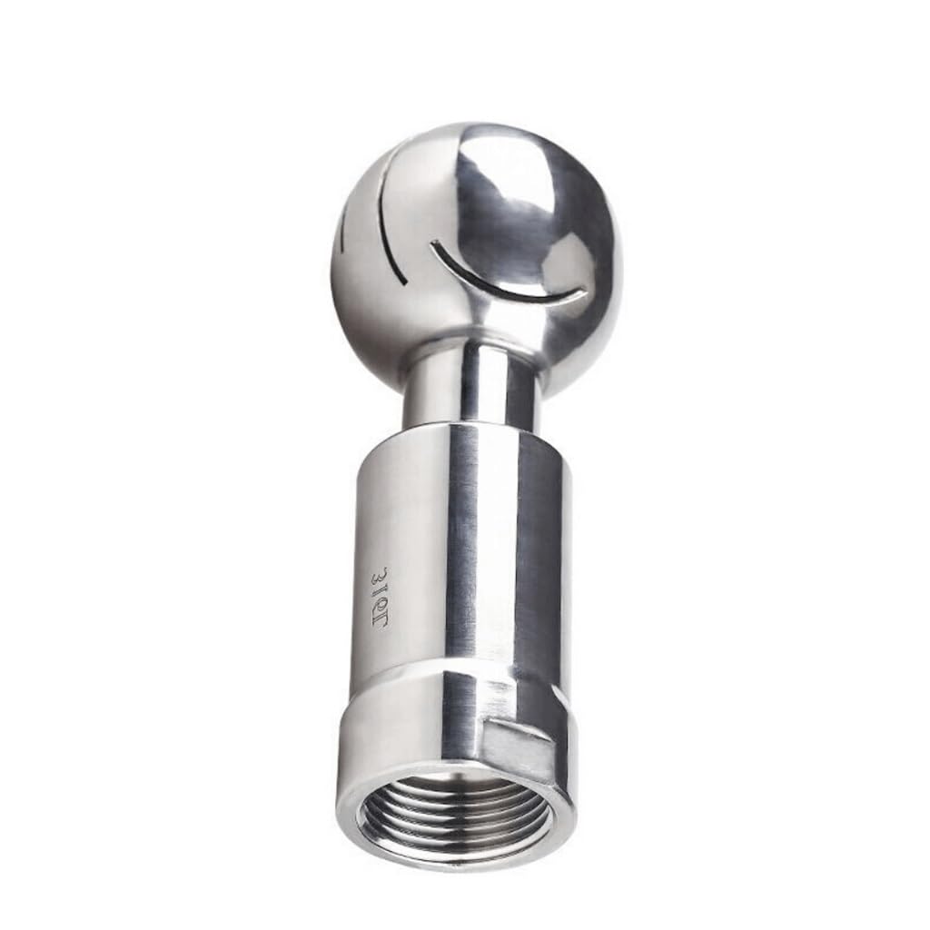 LEFTART BSP SS304 Stainless Rotary Spray Ball Sanitary Female Thread, for CIP Tank Cleaning Head 360 Degree Coverage Wash Fitting(1-1/2")