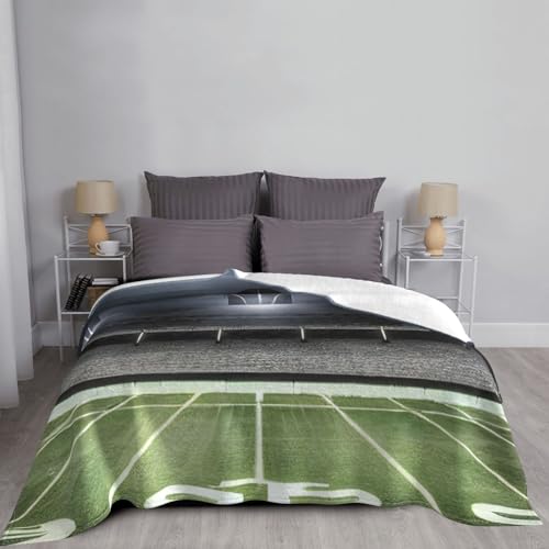 Couverture micro polaire 152x127 cm jeté de canapé chaud et léger - 5