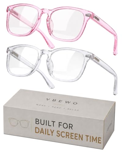 Image of 2 Packs 97.6% Blue Light Blocking Glasses for Men Women