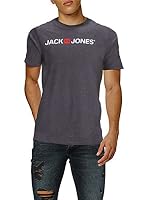 JACK & JONES Herren JJECORP Logo Tee SS Crew Neck, Dark Grey Melange/2-PACK W. WH, XL – Ansicht 5