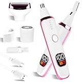 Depiladora Eléctrica Mujer 5 en 1, Afeitadora Femenina Sin Dolor para Rostro, Cejas, Piernas y Zona del Bikini, Recargable...