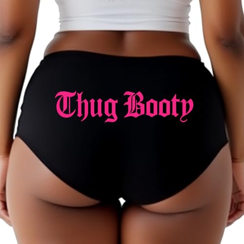 Sexy Girl Rock THUG BOOTY Panties – Bold Streetwear Style Cheeky Underwear for Women with Attitude3