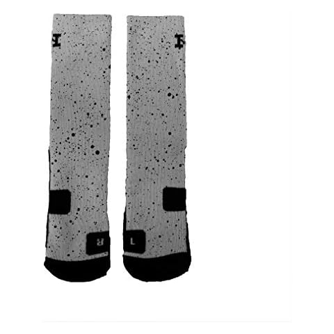 HoopSwagg Brand Athletic Socks Cement Extra-Large Cover