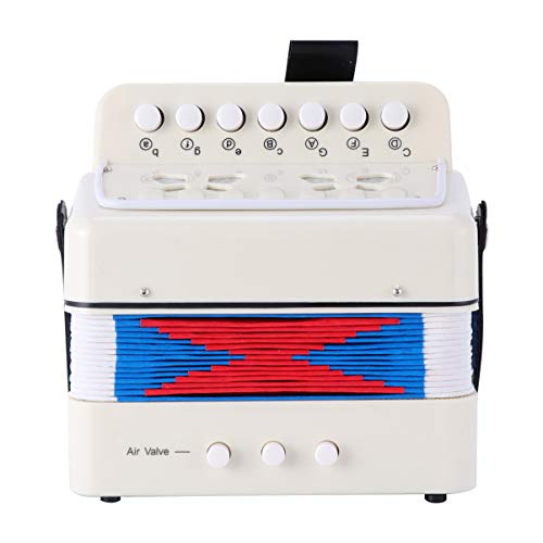 HONITANO シーミニ アコーディオン 子供用 楽器 音楽玩具 教育玩具 歳以上 ミニ 音楽教育 初心者向け 音を楽しむ 男の子女の子用