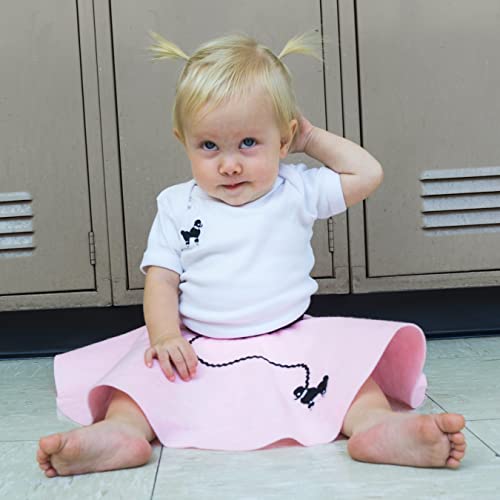 Hip Hop 50S Shop Baby And Toddler Poodle Skirt (Light Pink, Baby) #TOP3