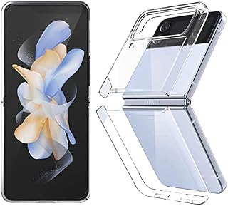 Case for Samsung Galaxy Z Flip 4 Cover [Slim Fit] Hard Transparent PC Cover,[Anti Yellow] Shock-proof Bumper Phone Case for Samsung Galaxy Z Flip 4 5G 2022- Crystal Clear