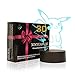 3D Illusion Night Light Desk Lamp, 7 Colors Auto Gradual Changing USB Powered LED Lights with Touch Switch for Kids Gifts Home Decoration (3D Animal Light)