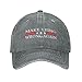 BIRDBATH Make Lying Wrong Again Hat Women Dad Hat Graphic Hat Gray