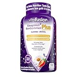 Vitafusion SleepWell Plus Gummies - Melatonin Gummy Supplement, Helps Improve Sleep Quality, Minimizes the Effects of Jetlag, Re-set Sleep-Wake Cycle, 10 g of Melatonin per Serving - 100 Count