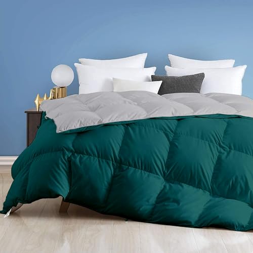 Image of Day Care - 600 GSM Hotel Quality-Down Alternative Reversible Comforter (60 inch x 90 inch Inches /228cm x 228cm) - Comforter Single Bed|Teal /Silver