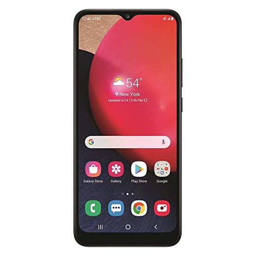 AT&T Samsung Galaxy A02s, 32GB, Black - 4G 6.5" Android Prepaid Smartphone - Carrier Locked to AT&T