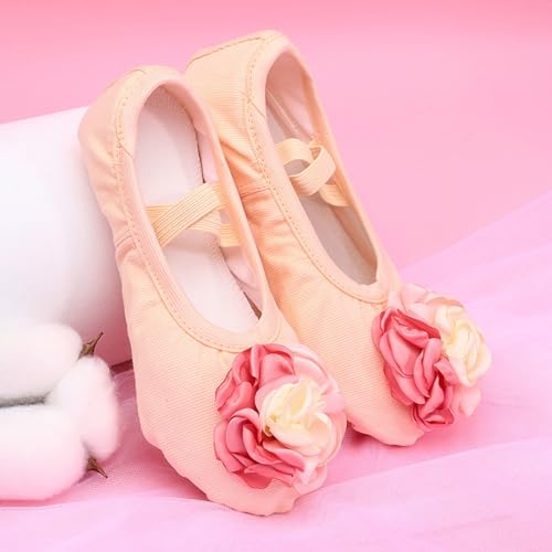 Girls Ballet Shoes Soft Dance Shoes Flower Ballet Slipper Daily Wear Yoga Shoe Flats for Toddler/Little Kid/Big Kid4