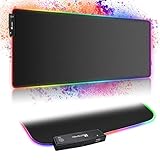 【XXL Gaming Mousepad】Das Gaming Mauspad ist 800 x 300 x 4 mm kann den Desktop perfekt abdecken，2m schwarz geflochtenes USB-Kabel，Ausreichenden Abstand vorsehen.Geeignet für alle Arten von Tastaturen und Mäusen geeignet, egal ob für Spiele oder Büroarbeiten，um das bestmögliche Erlebnis für Sie zu gewährleisten.