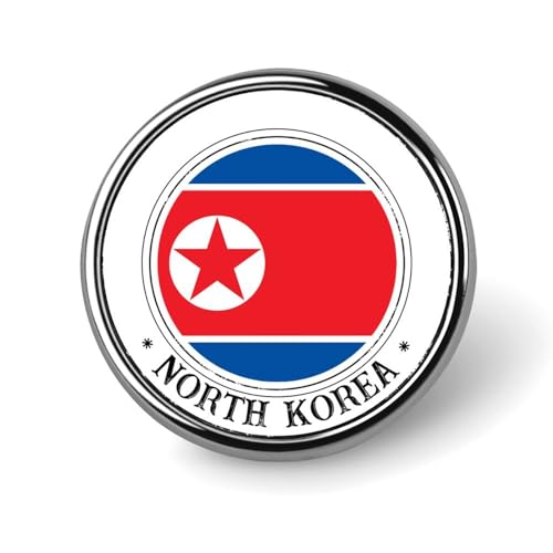 Evans1nism North Korea Flag Pins Pack Memorial National Day Lapel Pin Patriotic Gift Pins For Backpacks Patriotic Decorations Button Pins Unique Badge Brooch For Women Girls Clothes
