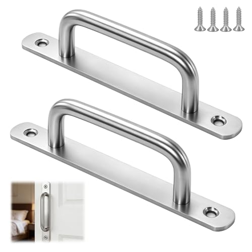 Image of HMIEPRS Sliding Door Handles, 2Pcs Pull Push Door Handles, 160mm/6.3in