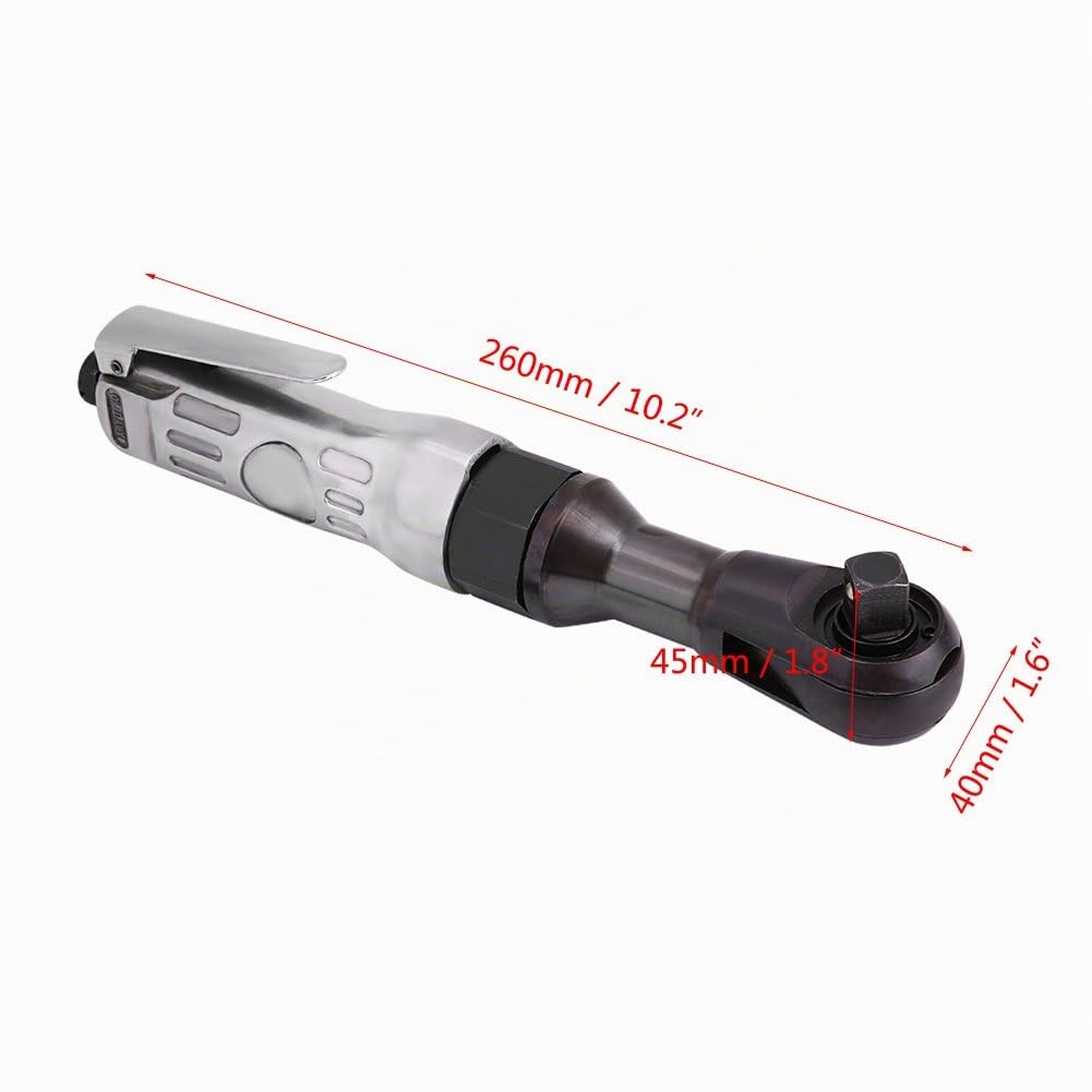 Clé à Cliquet Pneumatique Robuste Tête Carrée 1/2 Pouce 12.5mm, Outil de Réparation Automobile pour Dépose Rapide des Écrous
