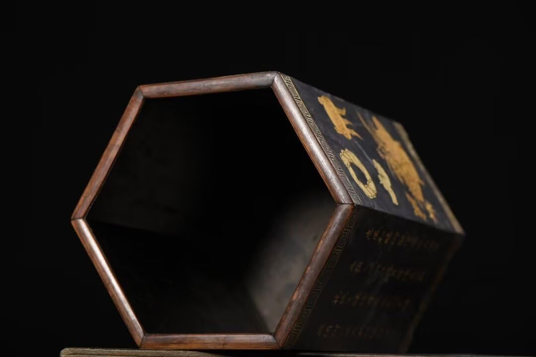 Drewniany uchwyt na długopisy do dekoracji wnętrz Feng Shui, vintage chiński uchwyt na długopisy, uchwyt na długopisy, uchwyt na długopisy, biuro, gabinet,