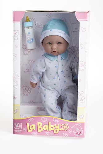 image for JC Toys La Baby Caucasian Baby Doll Set – 11 Inch Soft Body Doll wit