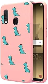 ZhuoFan Samsung Galaxy A20e Case, Phone Cases Pink Liquid Silicone with Pattern Shockproof Soft Flexible Gel TPU Rubber Back Cover Bumper Skin for Samsung GalaxyA20e 2019 Smartphone, Green crocodile
