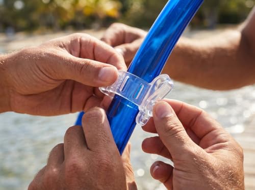 Tilos Silicone Snorkel Keeper - Clip suave de silicona para snorkel y buceo miniatura 6