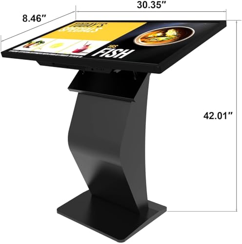 Image of 32 inch Touch Screen Kiosk, Android System, Install APP, Browser, Digital Signage Kiosk, K-Style Stand Digital Signage Display, Interactive Display Mall Navigation /Advertising /Retail Store