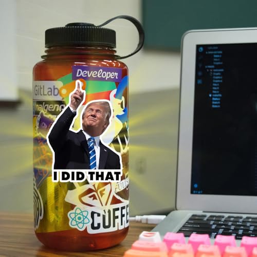 Image of I Did that Trump Stickers, 200 Pcs Trump I Did that Stickers, Funny I Did that Stickers, Mixed 5 Different Patterns, 3 inch Large Size (200 Pcs)