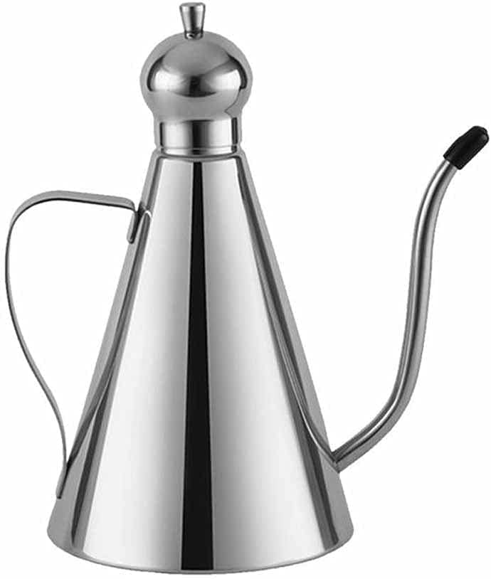 Bottiglia Olio Oliera Salvagoccia Condimento for Stagione for Contenitore aceto di aceto in Acciaio in Acciaio Olio teiera Accessorio da Cucina Resistente alla Polvere (Size : 1000ml)