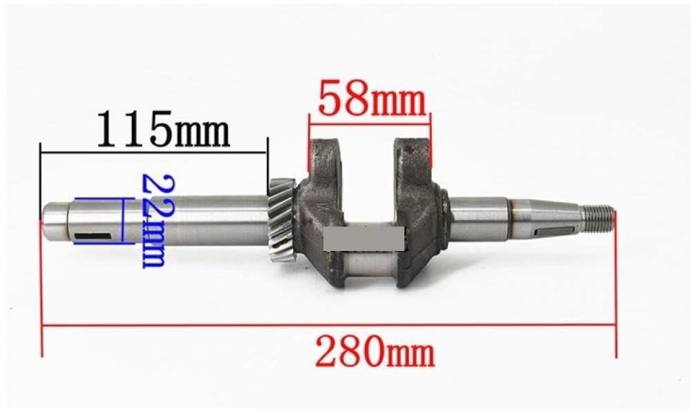 Cigüeñal Compatible con cortacésped HA GXV140 GXV140K HR HRA HRB HRC HR 195 215 475 535 5HP