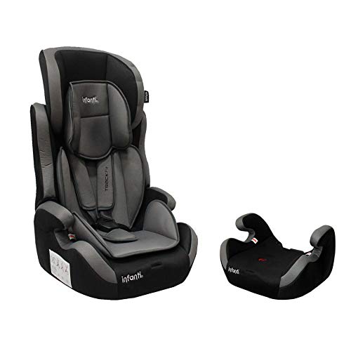 La Mejor comparativa de Carro bebe confort los diez mejores. 34 INFANTI | Asiento para Bebe Carro Portabebe TRACK-FIT | Autoasientos para Bebe | Booster Car Seat - Cosas para Bebes - Silla para Bebe | Respaldo Desmontable | Desde 9 kg a 36 kg