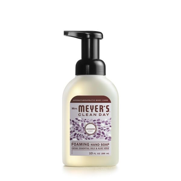 Image of Mrs. MEYER'S CLEAN DAY Foaming Hand Soap 3 Pack Variety Pack, Lavender, Lemon Verbena, Rainwater, 10 Oz Each, 1 CT