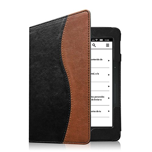 Fintie Folio Case for Kindle Voyage - Premium PU Leather Book Style Case Cover with Auto Sleep/Wake (Will only fit Amazon Kindle Voyage 2014), Dual Color Fintie Folio Case for Kindle Voyage - Premium PU Leather Book Style Case Cover with Auto Sleep/Wake (Will only fit Amazon Kindle Voyage 2014), Dual Color