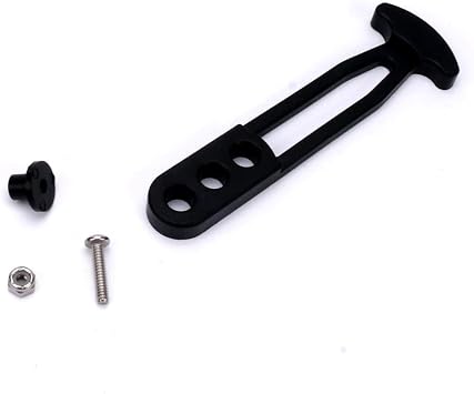 Boat Telescoping Ladder Strap,Marine Grade Secure Retaining Rubber Latch Band with 3 Adjustable Mounting Holes for 2-Step 3-Step or 4-Step Ladder 6 Inch3 Mounting Holes