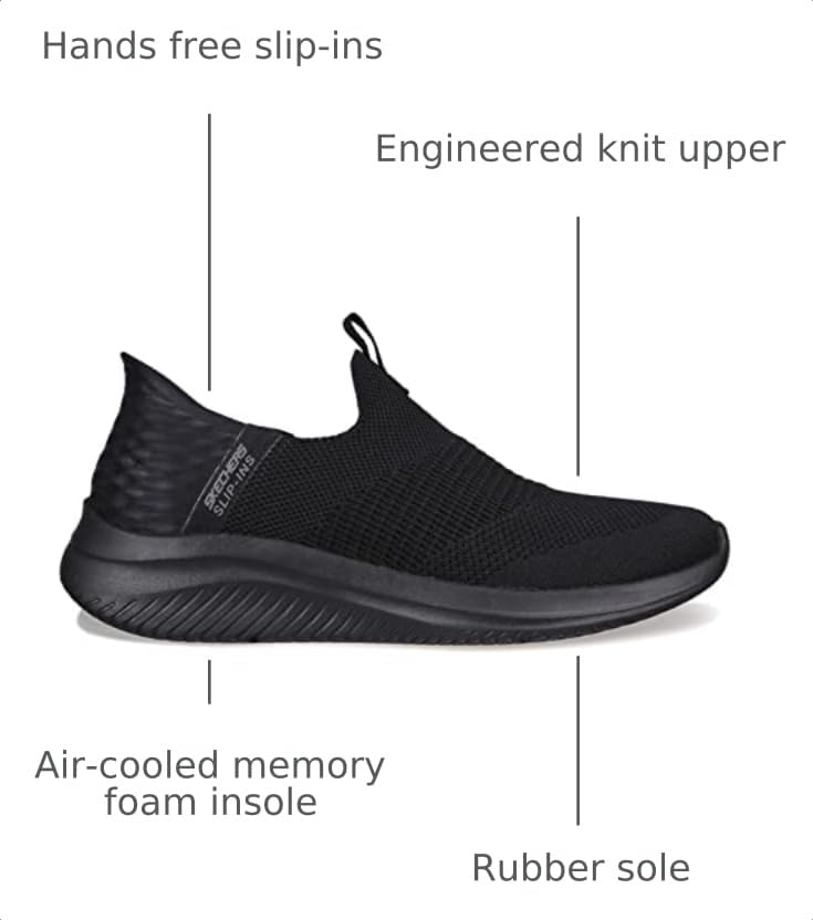 Image of Skechers Women's Hands Free Slip-Ins Ultra Flex 3.0 - Cozy Steak Sneakers