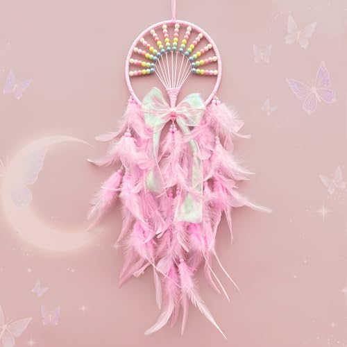 Dream Catcher Wall Hanging for Girls Bedroom Decoration,Pink Dream Catchers