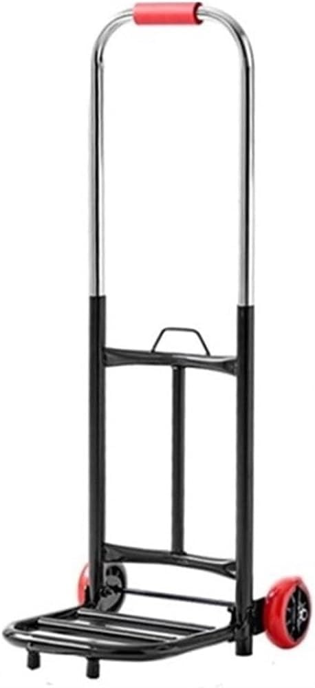 Folding Shopping Cart Pull Cargo Trolley Luggage Cart Portable Load King Handling Small Cart Pull Truck Trailer