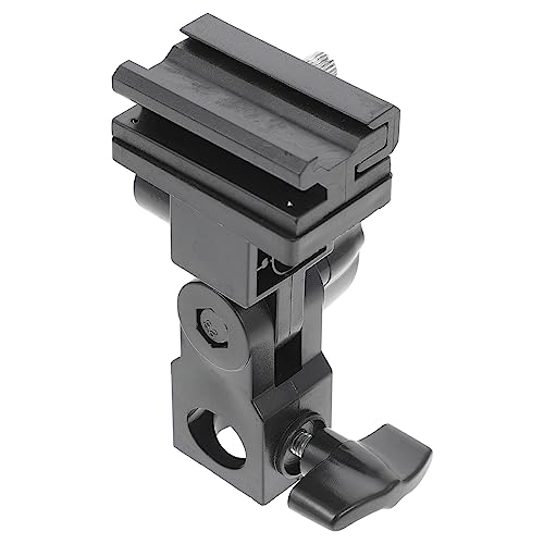 Happyyami Flash Trigger Bracket for Light Stand Umbrella Clamp Adapter for Photography Strobe Flash Photography Accessory