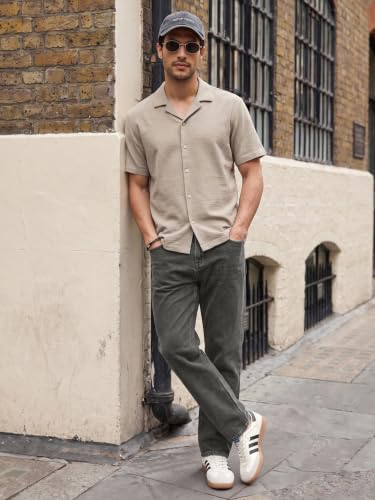 Image of Urbano Fashion Men's Relaxed Fit Washed Denim Jeans Non-Stretchable