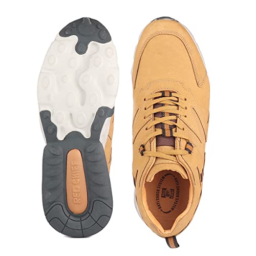Image of Red Chief Camel Casual Leather Shoes for Men (RC5500 004)
